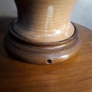 Pied de lampe terre cuite vernissé avec douille  35x20