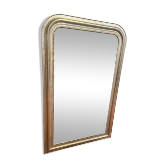 Louis Philippe era mirror with restored gold leaf