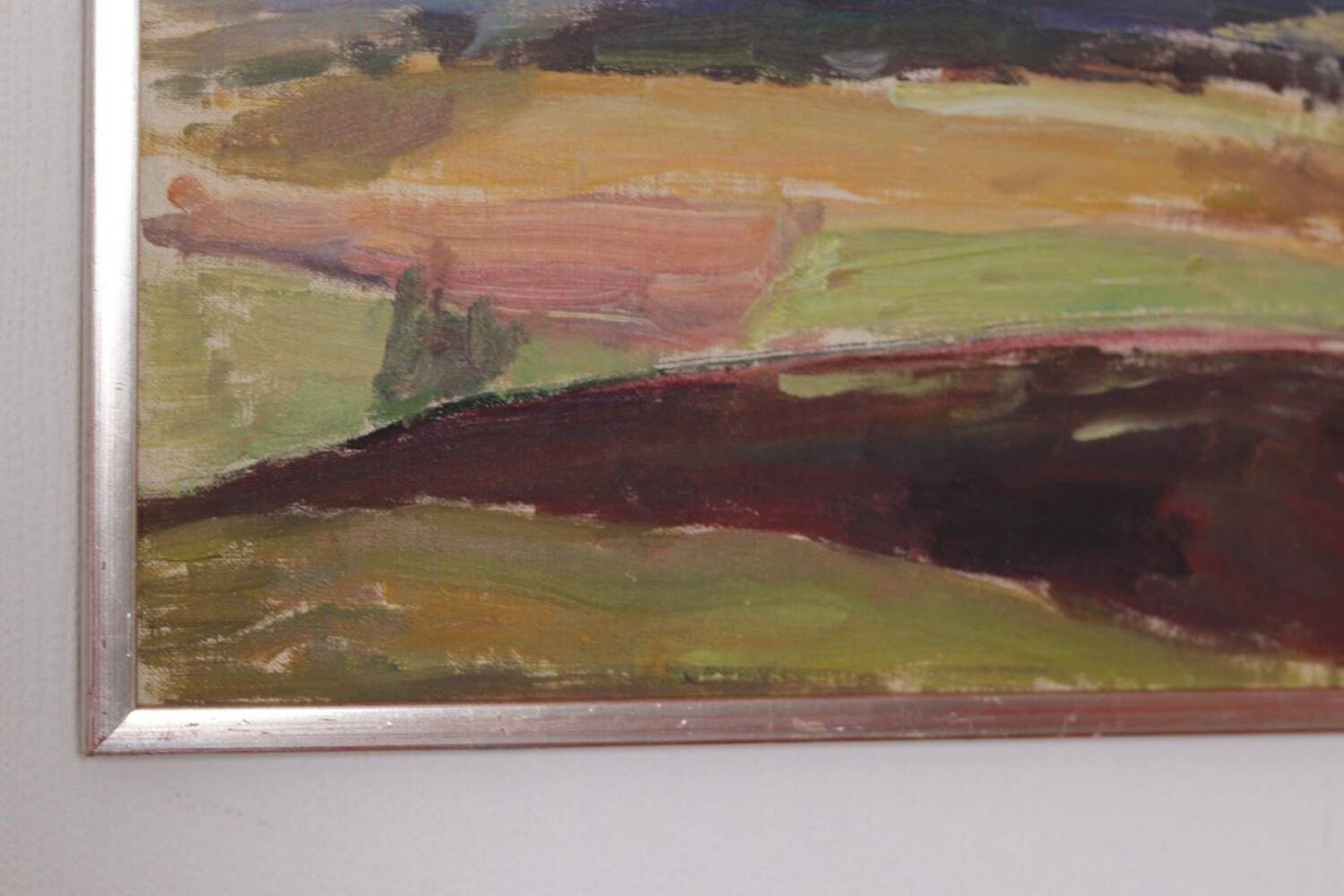 Original Swedish Oil on Canvas – “Dartmoor Heden” – Vintage & Framed