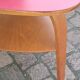 Table de salon tripode double plateaux Hugues Steiner Bow Wood