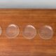 Vintage Finnish Glass Plates Solaris by Tapio Wirkkala for Iittala, Set of 5