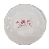 Round hollow dish in Salins earthenware, France, 2nd Polynesia model
