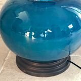 Vintage cracked ceramic lamp