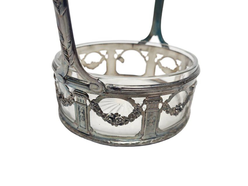 Antique Art Nouveau basket, France, 1900s