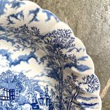 English earthenware bowl MYOTT Royal Mail white and blue
