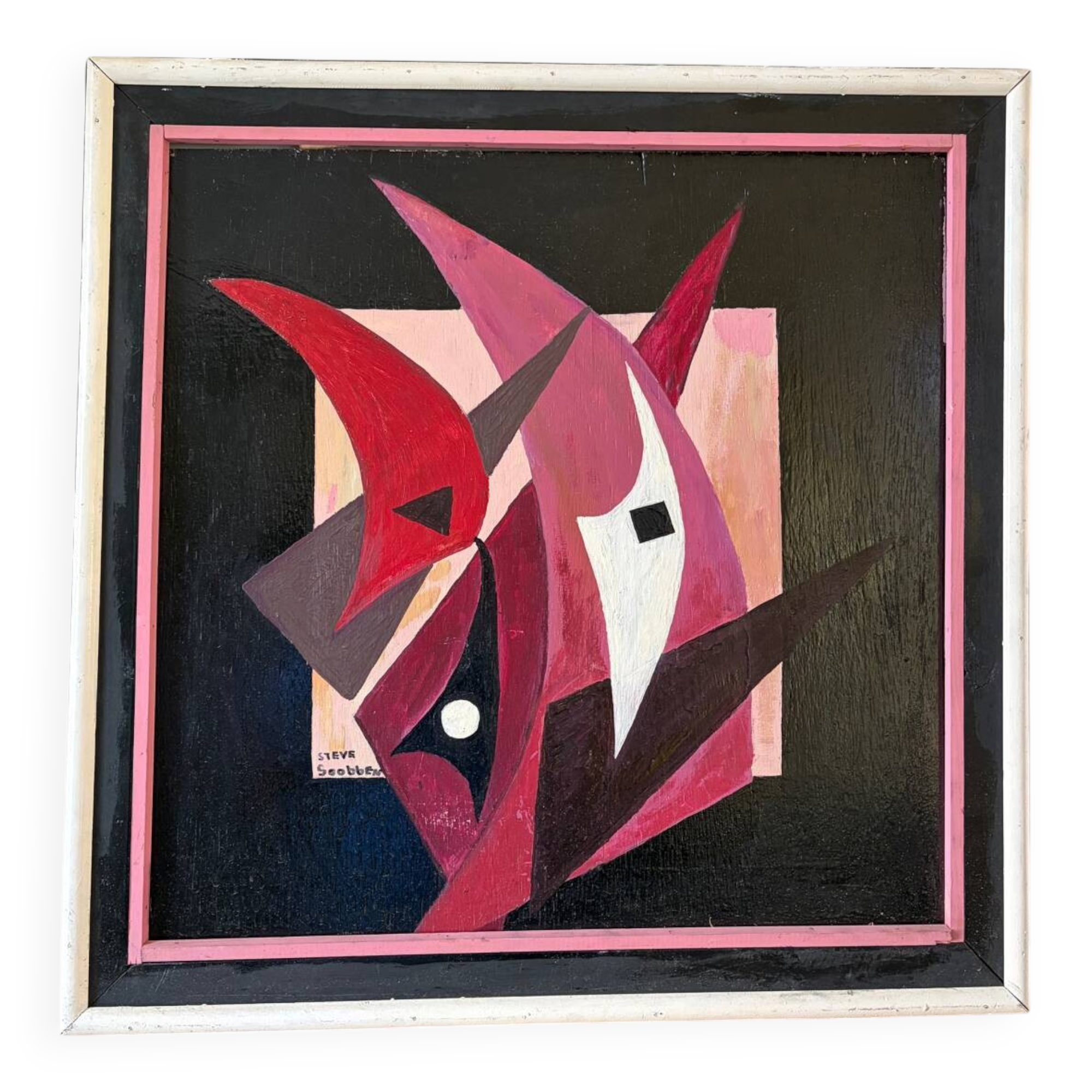 Abstract composition signed