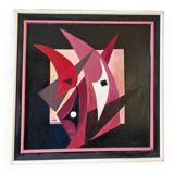 Abstract composition signed