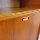 Vintage Scandinavian-style teak secretary cabinet
