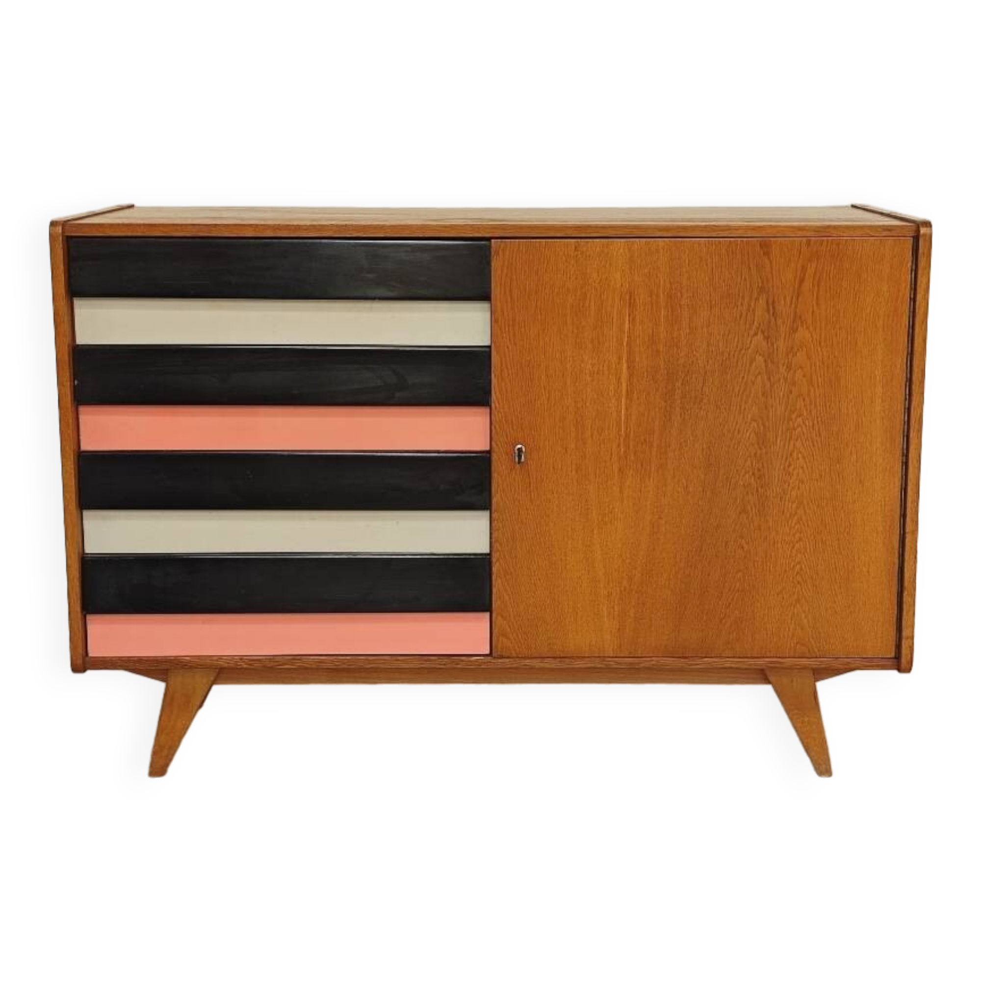 U-458 pink sideboard by Jiri Jiroutek for Interier Praha 1960