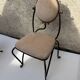 Vintage wrought iron chair design 80s/90s