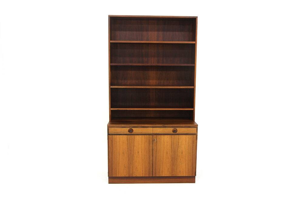 Scandinavian rosewood library "Bonett", Bertil Fridhagen, Sweden