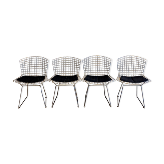4 chaises d'Harry Bertoia éditées par Knoll