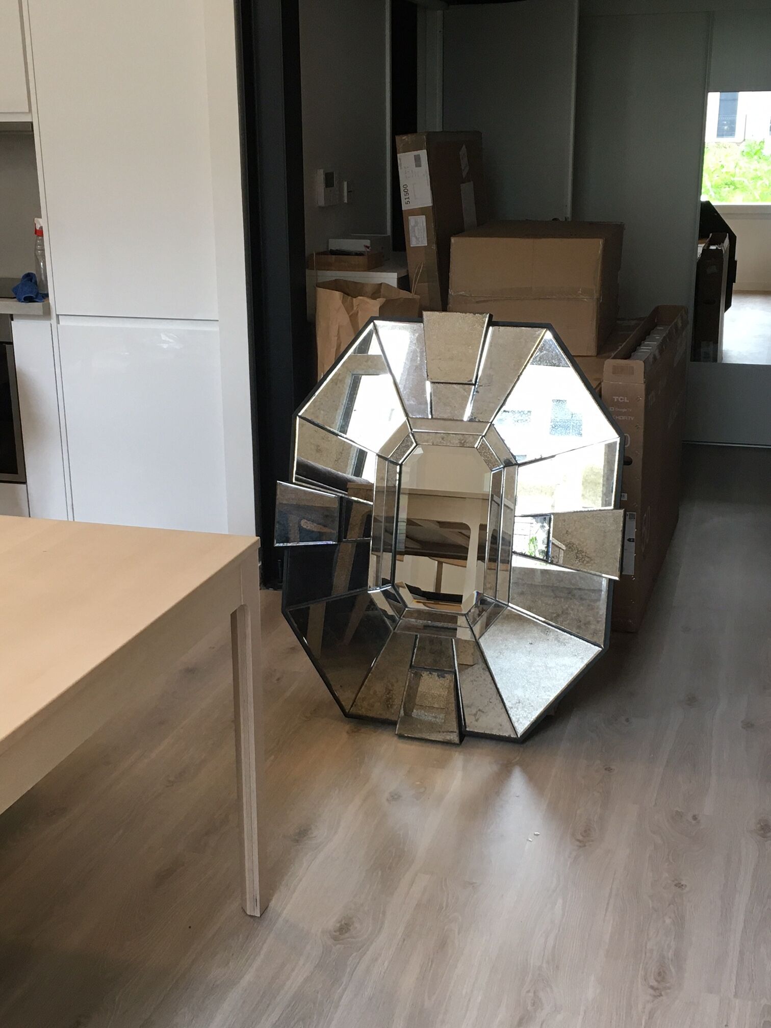 Art deco mirror 107x89cm