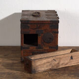 Antique Japanese chest with drawers and ironwork – portable tansu – Meiji–Taishō period (c. 1880–1920)