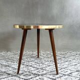 Vintage mosaic table Opal Germany, coffee table, 60's interior