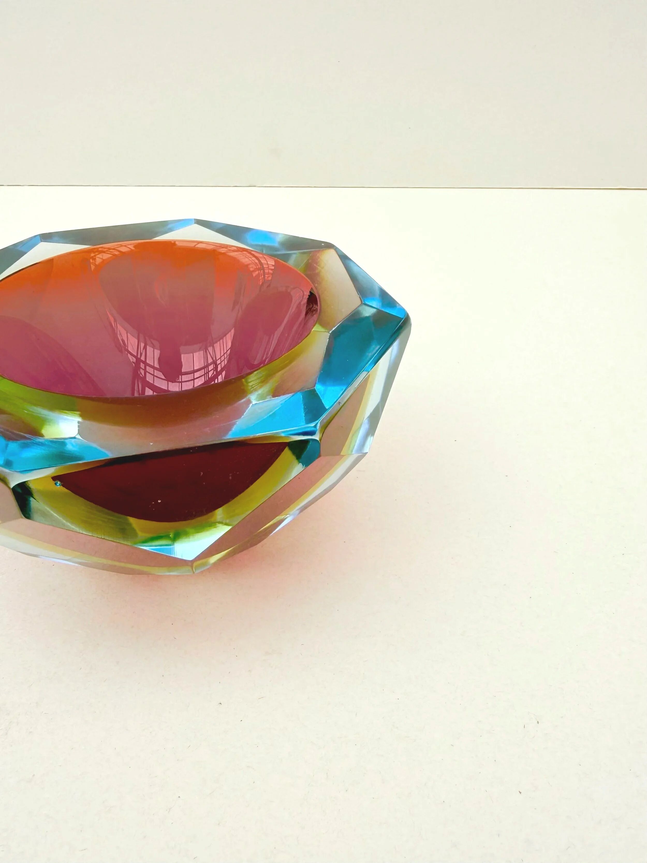 Sunk dish - Murano blown glass, Italy 1960