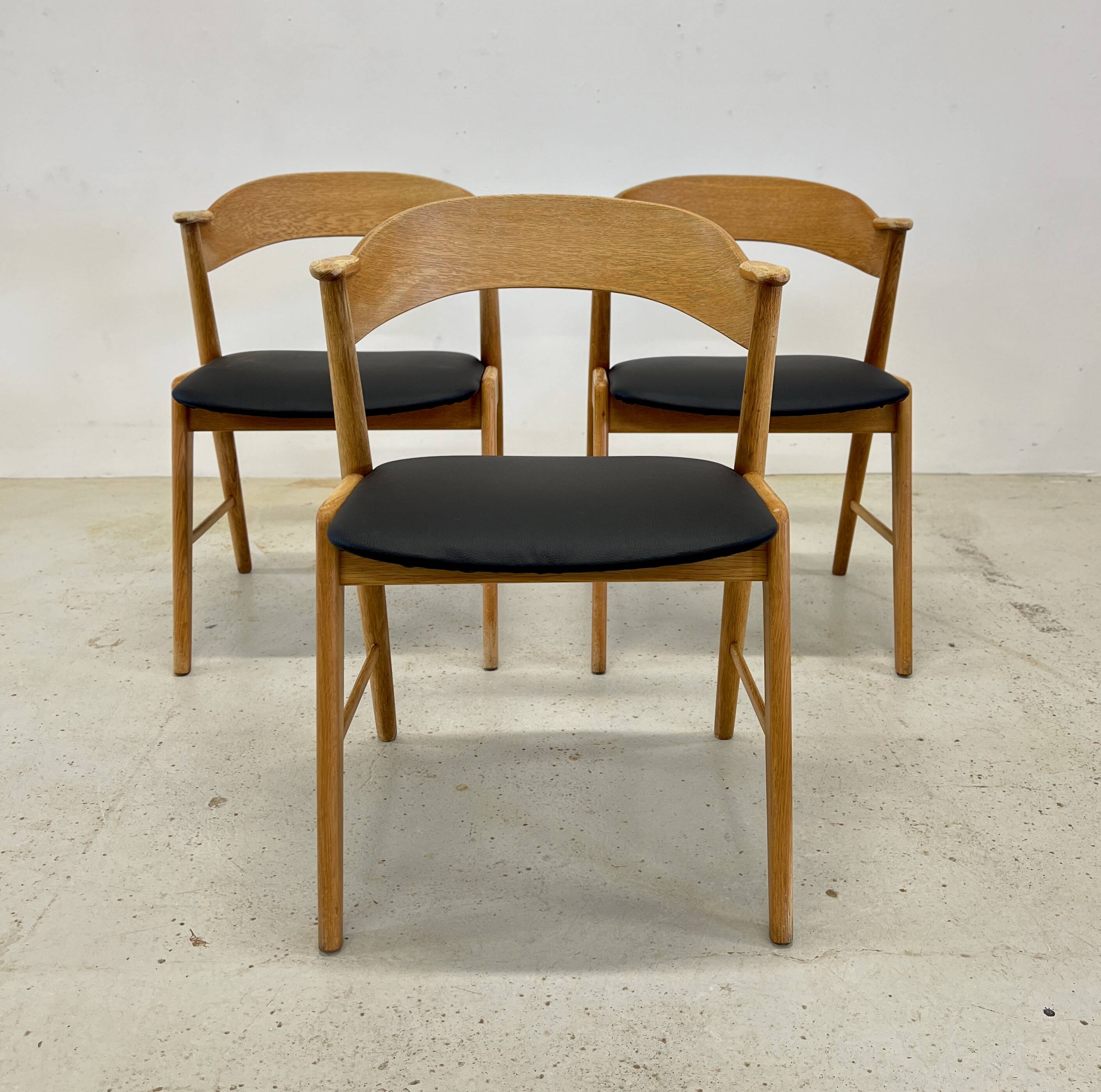 Kai Kristiansen Model 32 Dining Chairs, Korup Møbelfabrik.