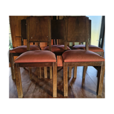 Five Art Deco style chairs plus one.