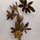 Golden leaf wall light 1970