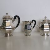 Silver-plated coffee service with ebony handles