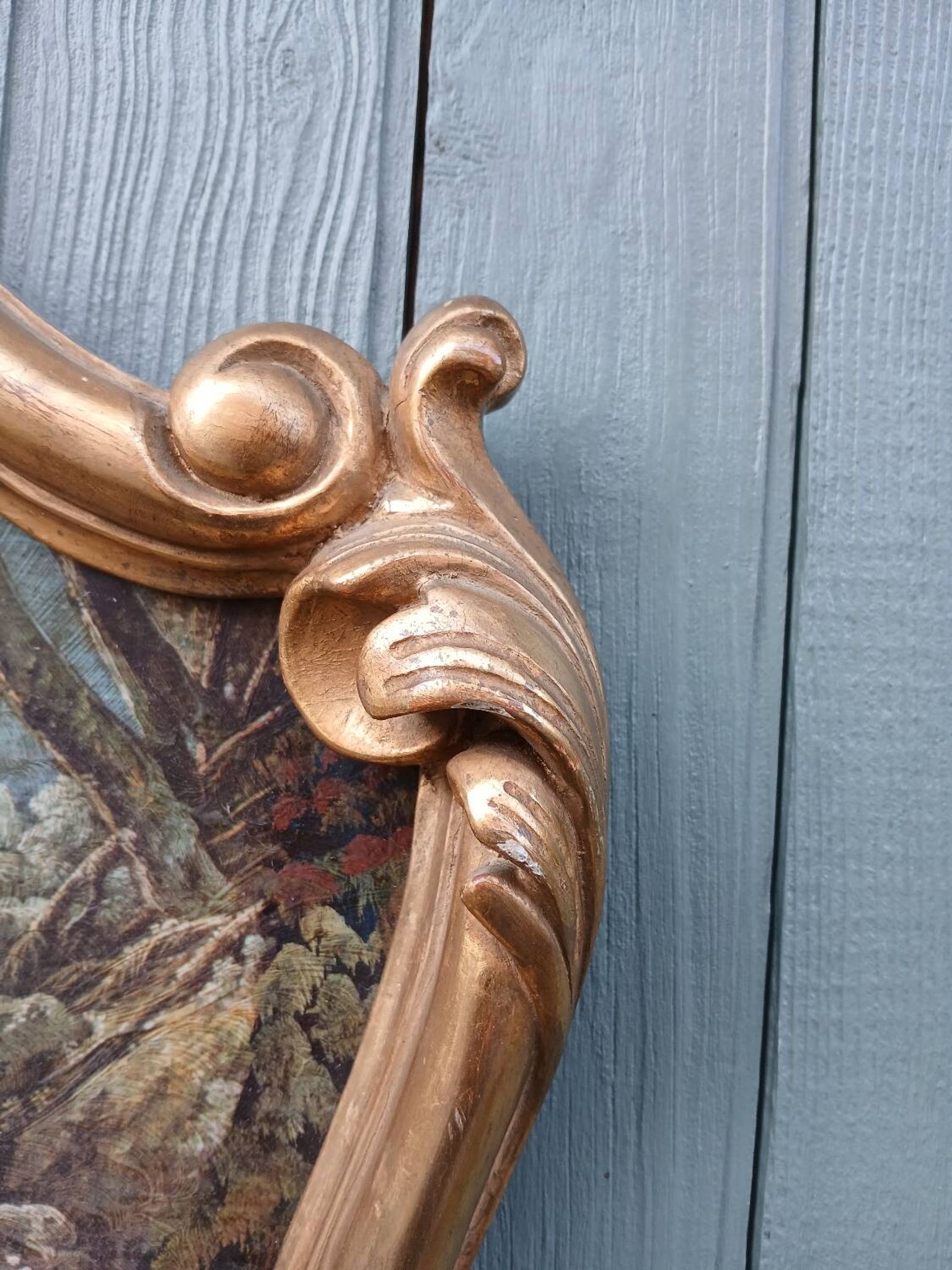 Antique trumeau mirror