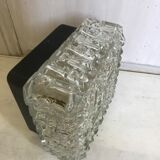 Vintage glass square wall lamp