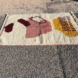 Beni Ouraine handwoven rug, traditional style, size 140 x 260 cm