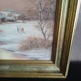 Oil painting on canvas signed F. Noah