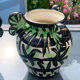 Pair of vases Vallauris decoration hand 561 signed