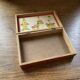 Old wooden game box, vintage