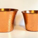 Pair of copper plants 1960s