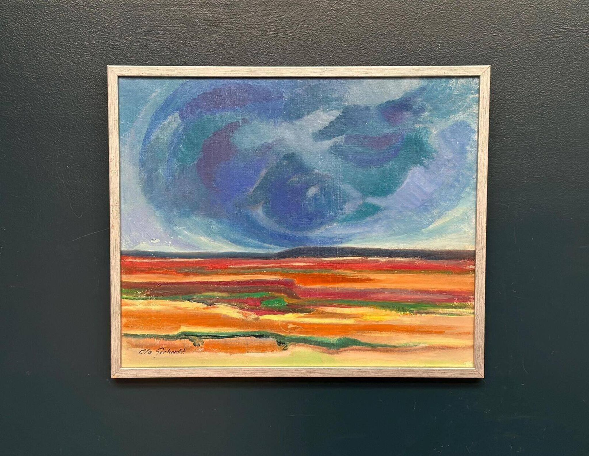 Acrylique sur toile originale – “Ovädersmoln” par Ola Gerhardt