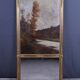 Golden wooden trumeau mirror, Louis XVI style – early 20th century