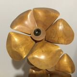 Wooden flower lamp