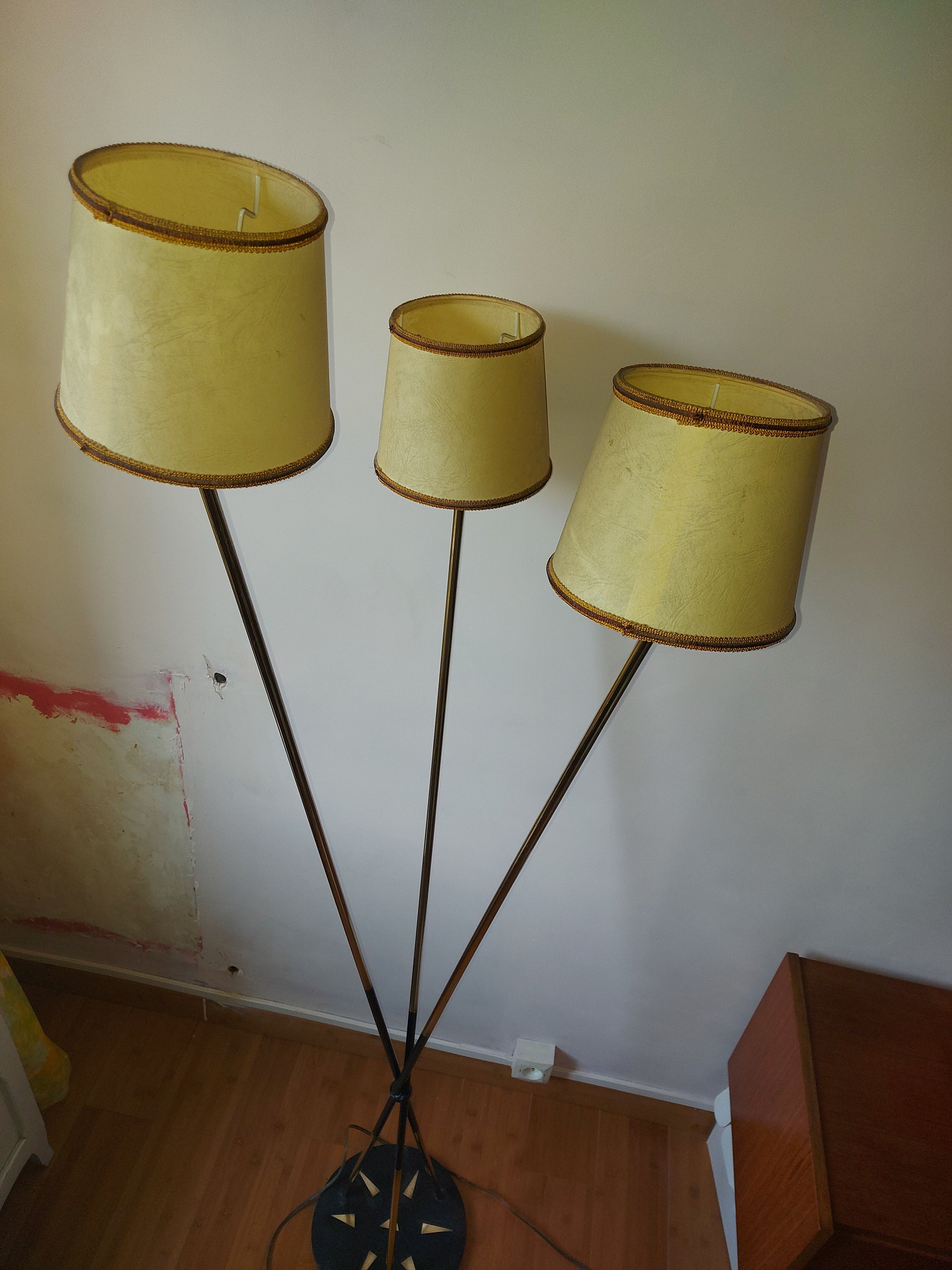 Arlus 3-Light Brass Designer Floor Lamp