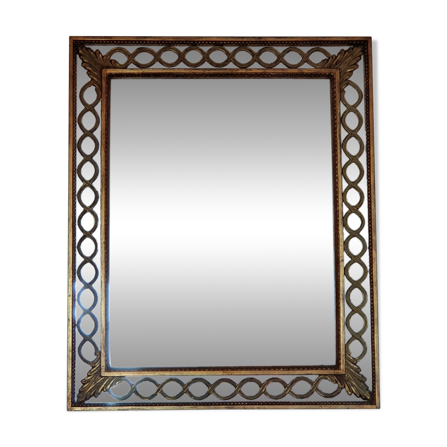 Classic antique mirror in gilded wood