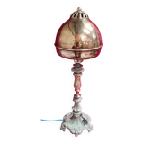 lamp, modernism, bronze, brass, metal, art nouveau 47x15 elec ok