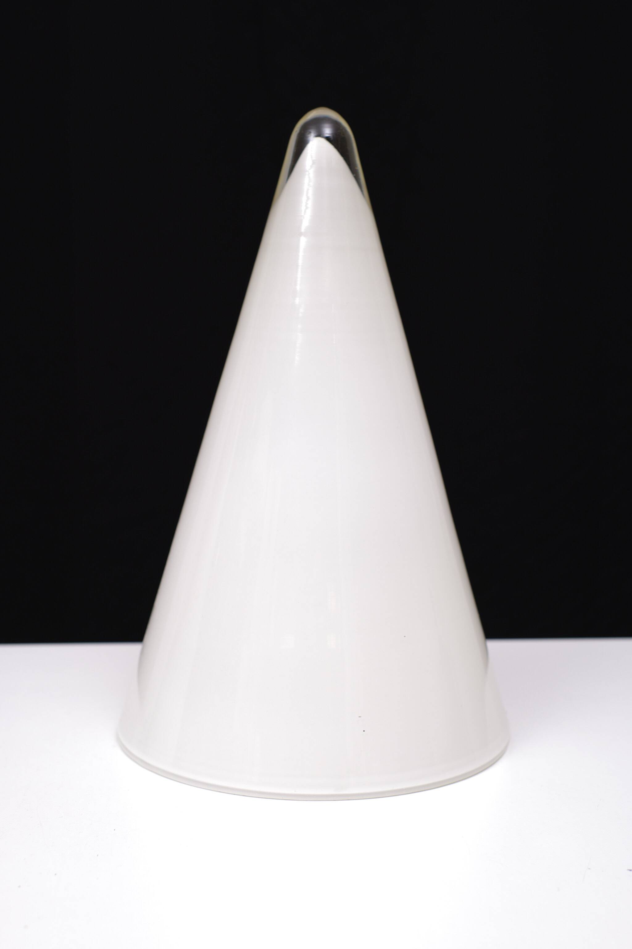 pair Teepee Glass Table Lamps 1970s France