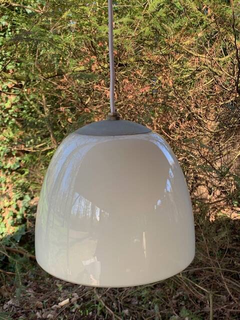 Opaline pendant light Denmark 70s