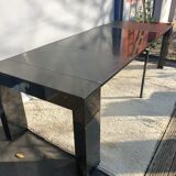 Table with extendable mechanism XXL black lacquer