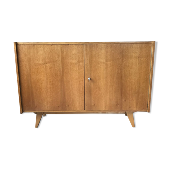 Light oak storage cabinet by Jiroutek, circa 1960