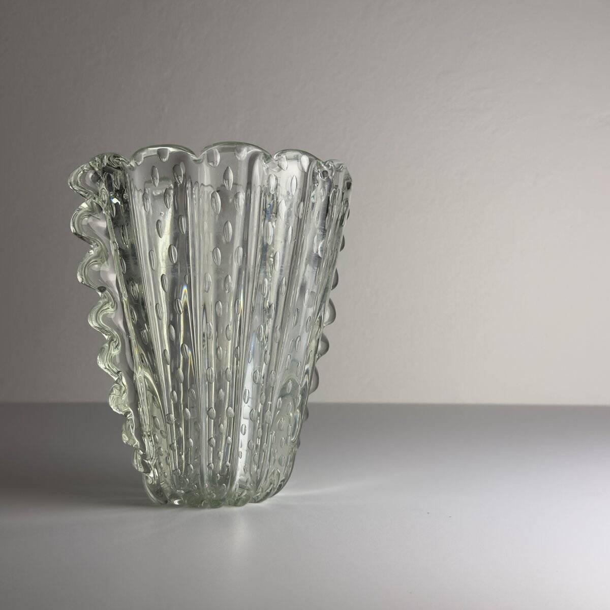 Vintage Murano glass vase by Barovier & Toso, Italy 1930-40s
