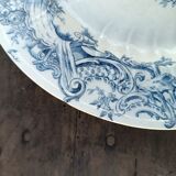 Assiettes en faïence terre de fer Gien modèle Baroque
