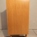 Vintage light wood commodity 4 drawers 1960