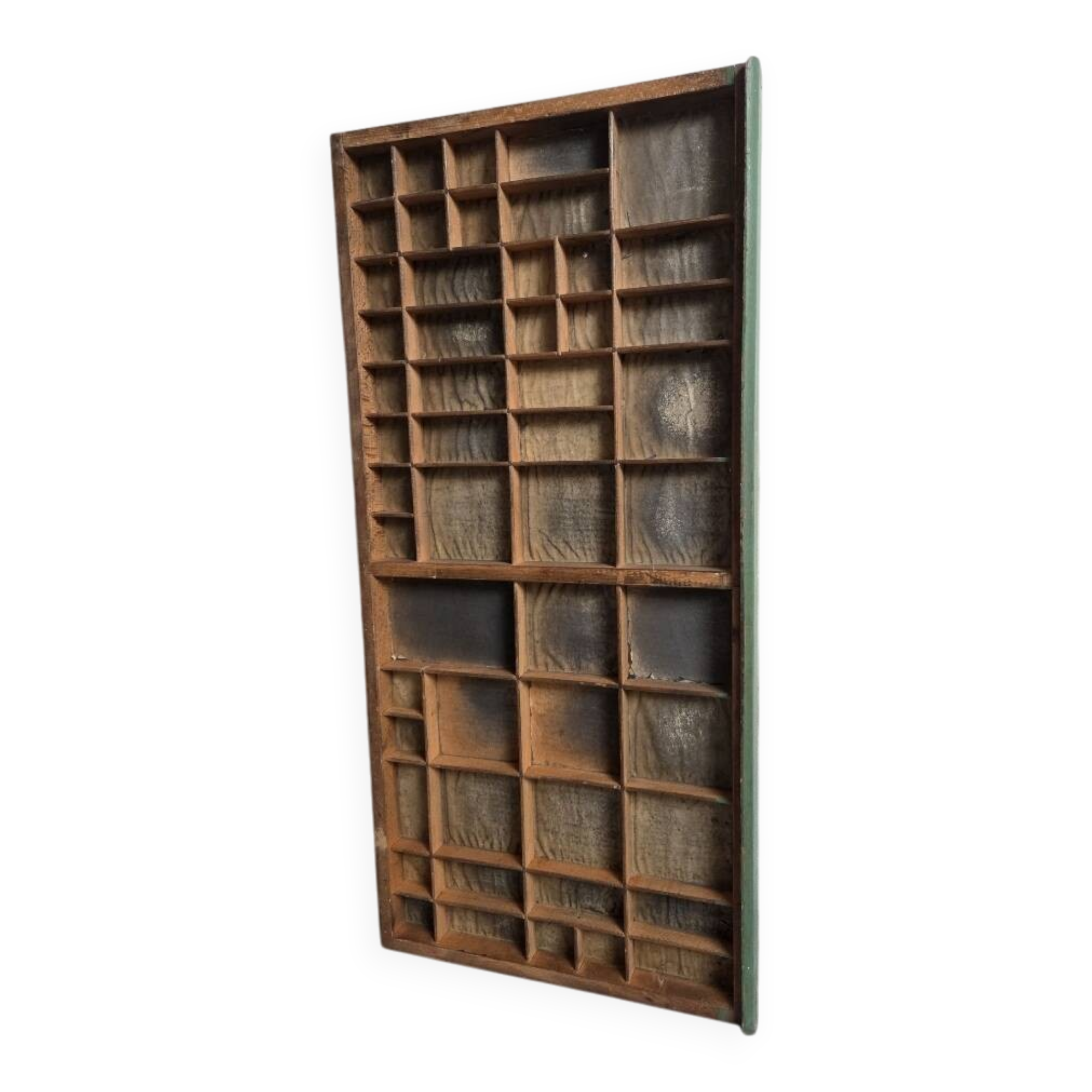 Vintage printing press locker