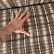 Canapé/day bed vintage tissu tweed à motif 70’s