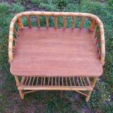Rattan bedside table