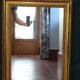 Empire period mirror, early nineteenth in gilded stucco wood H 72 cm
