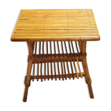 Tablette d'appoint bambou