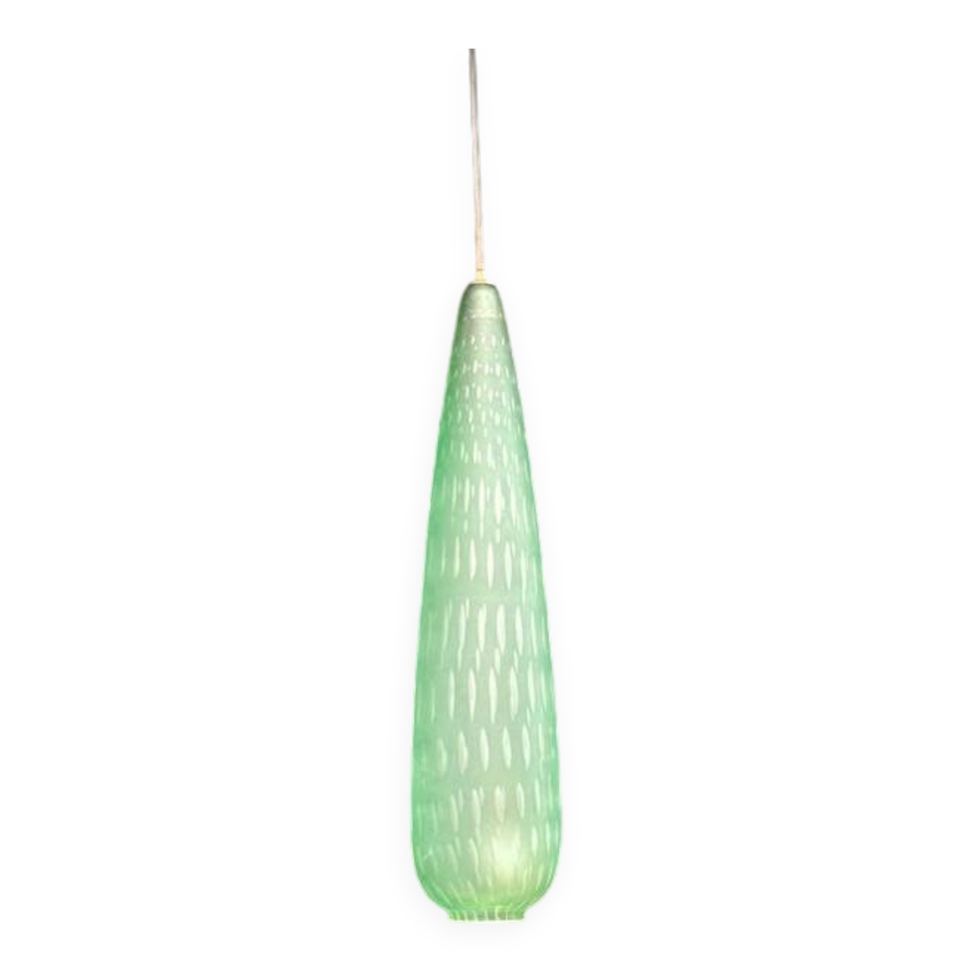Seguso Vetri D'arte Murano glass pendant light - Italy, 1950s
